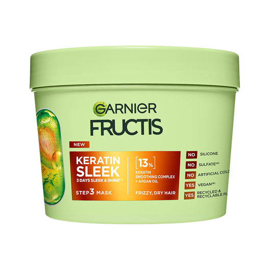 GARNIER FRUCTIS HAIR Keratin Sleek Maska 370ML