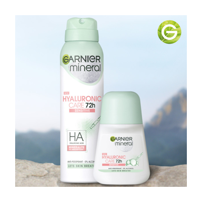 GARNIER MINERAL HYALU CARE antiperspirant150ml